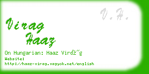 virag haaz business card